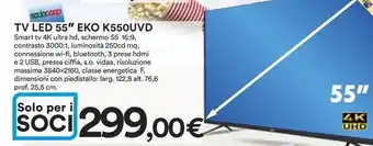 Ipercoop TV led 55" EKO K550UVD offerta