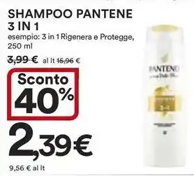 Ipercoop Shampoo PANTENE 3 IN 1 offerta