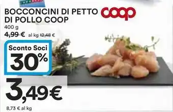 Ipercoop Bocconcini di petto di pollo COOP offerta