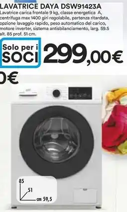 Ipercoop Lavatrice DAYA DSW91423A Lavatrice offerta