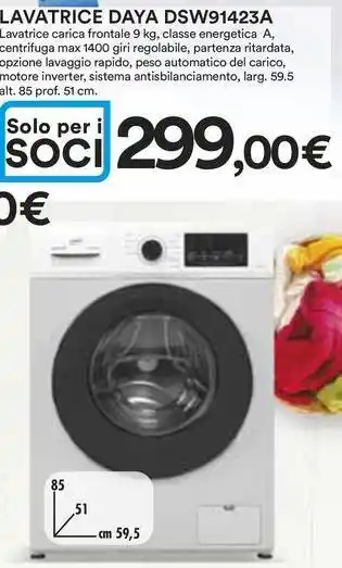 Ipercoop Lavatrice DAYA DSW91423A Lavatrice offerta