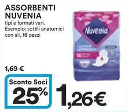 Ipercoop Assorbenti NUVENIA offerta