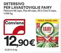 Ipercoop Detersivo per lavastoviglie FAIRY offerta