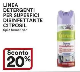 Ipercoop Linea detergenti per superfici disinfettante CITROSIL offerta