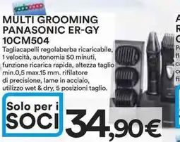 Ipercoop Multi grooming PANASONIC ER-GY 10CM504 offerta