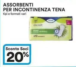 Ipercoop Assorbenti per incontinenza TENA offerta