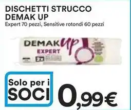 Ipercoop Dischetti strucco DEMAK UP offerta