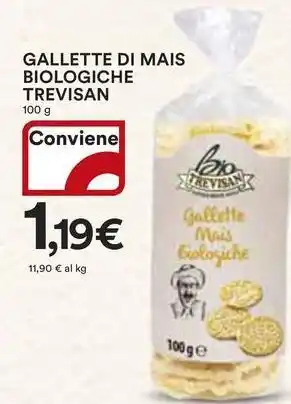 Ipercoop Gallette di mais biologiche TREVISAN offerta