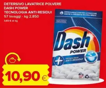 Tigre Detersivo lavatrice polvere DASH POWER tecnologia anti-residui offerta