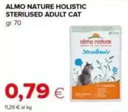 Tigre ALMO NATURE Holistic sterilised adult cat offerta