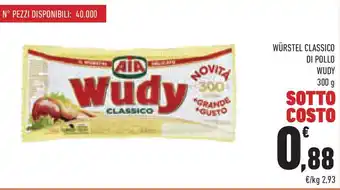 Conad Würstel classico di pollo WUDY offerta