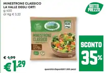 Pam Minestrone classico la valle degli orti offerta