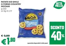 Pam Patate kid smile o forno country mccain offerta