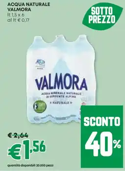 Pam Acqua naturale valmora offerta