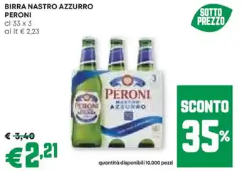 Pam Birra nastro azzurro peroni offerta