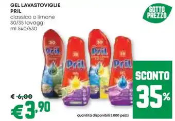 Pam Gel lavastoviglie pril offerta