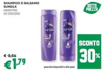 Pam Shampoo o balsamo sunsilk offerta