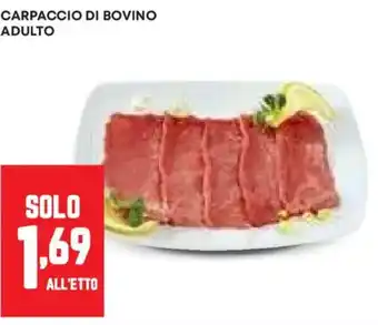 Pam Carpaccio di bovino adulto offerta