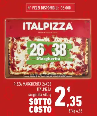 Conad Pizza margherita 26x38 ITALPIZZA offerta