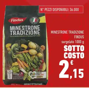 Conad Minestrone tradizione FINDUS offerta