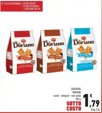 Conad Crackers DORIANO offerta