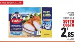 Conad 3 croccole FINDUS surgelate offerta