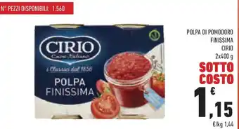 Conad Polpa di pomodoro finissima CIRIO offerta