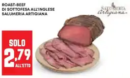 Pam Roast-beef di sottofesa all'inglese italia salumeria artigiana offerta