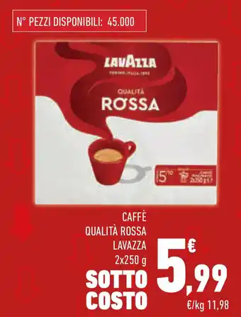 Conad Caffè qualità rossa LAVAZZA offerta