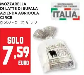 Pam Mozzarella di latte di bufala azienda agricola circe offerta