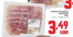 Pam Prosciutto crudo nazionale pam offerta