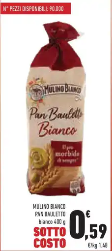 Conad Mulino bianco pan bauletto offerta