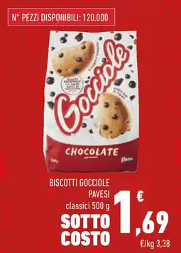 Conad Biscotti gocciole PAVESI offerta