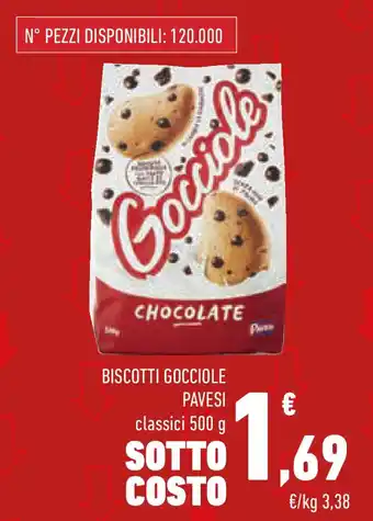 Conad Biscotti gocciole PAVESI offerta