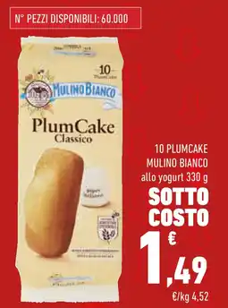 Conad 10 plumcake MULINO BIANCO allo yogurt offerta