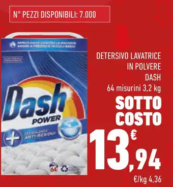 Conad Detersivo lavatrice in polvere DASH offerta