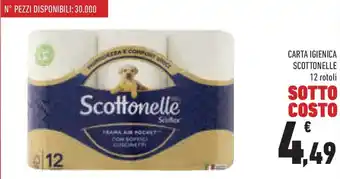 Conad Carta igienica SCOTTONELLE 12 rotoli offerta