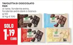 Pam Tavoletta di cioccolato pam offerta