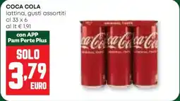 Pam Coca cola lattina, gusti assortiti offerta