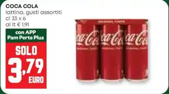 Pam Coca cola lattina, gusti assortiti offerta