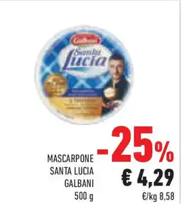 Conad Mascarpone santa lucia GALBANI offerta