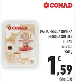 Conad Pasta fresca ripiena sfoglia sottile CONAD offerta