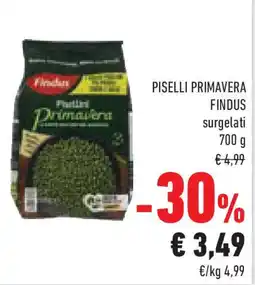 Conad Piselli primavera FINDUS surgelati offerta