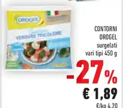 Conad Contorni OROGEL surgelati offerta