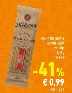 Conad Pasta integrale LA MOLISANA vari tipi offerta