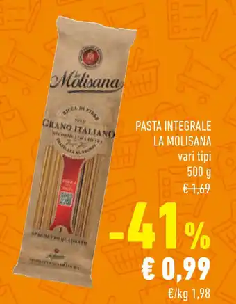 Conad Pasta integrale LA MOLISANA vari tipi offerta