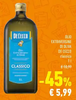 Conad Olio extravergine di oliva DE CECCO classico offerta