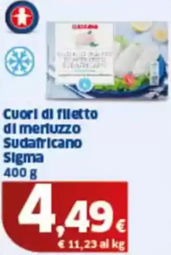 Sigma Cuori di filetto di merluzzo sudafricano sigma offerta