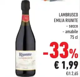 Conad Lambrusco EMILIA RIUNITE offerta