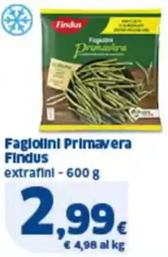 Sigma Fagiolini primavera findus extrafini offerta